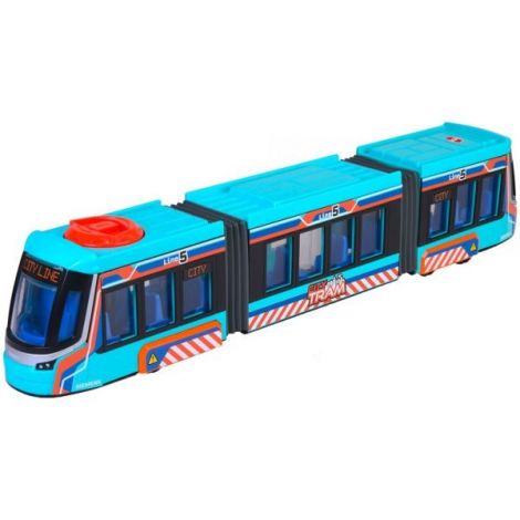 Tramvai Dickie Toys Siemens City Tram 41,5 cm albastru - imagine 11
